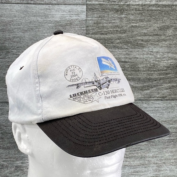 Lockheed C-130 Hercules KC Adjustable Double Snapback Trucker Hat OSFA - Picture 2 of 16